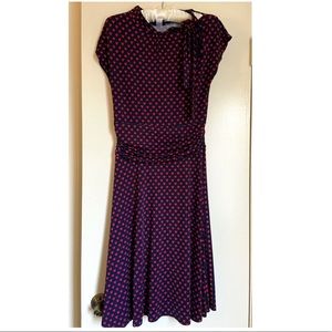 ModCloth Navy & Heart Dress - L